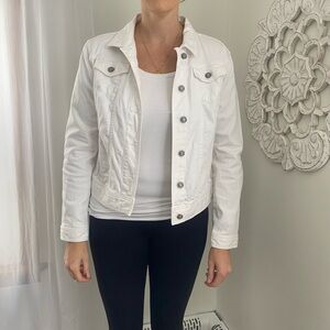 GAP Women's Classic White Jean Jacket